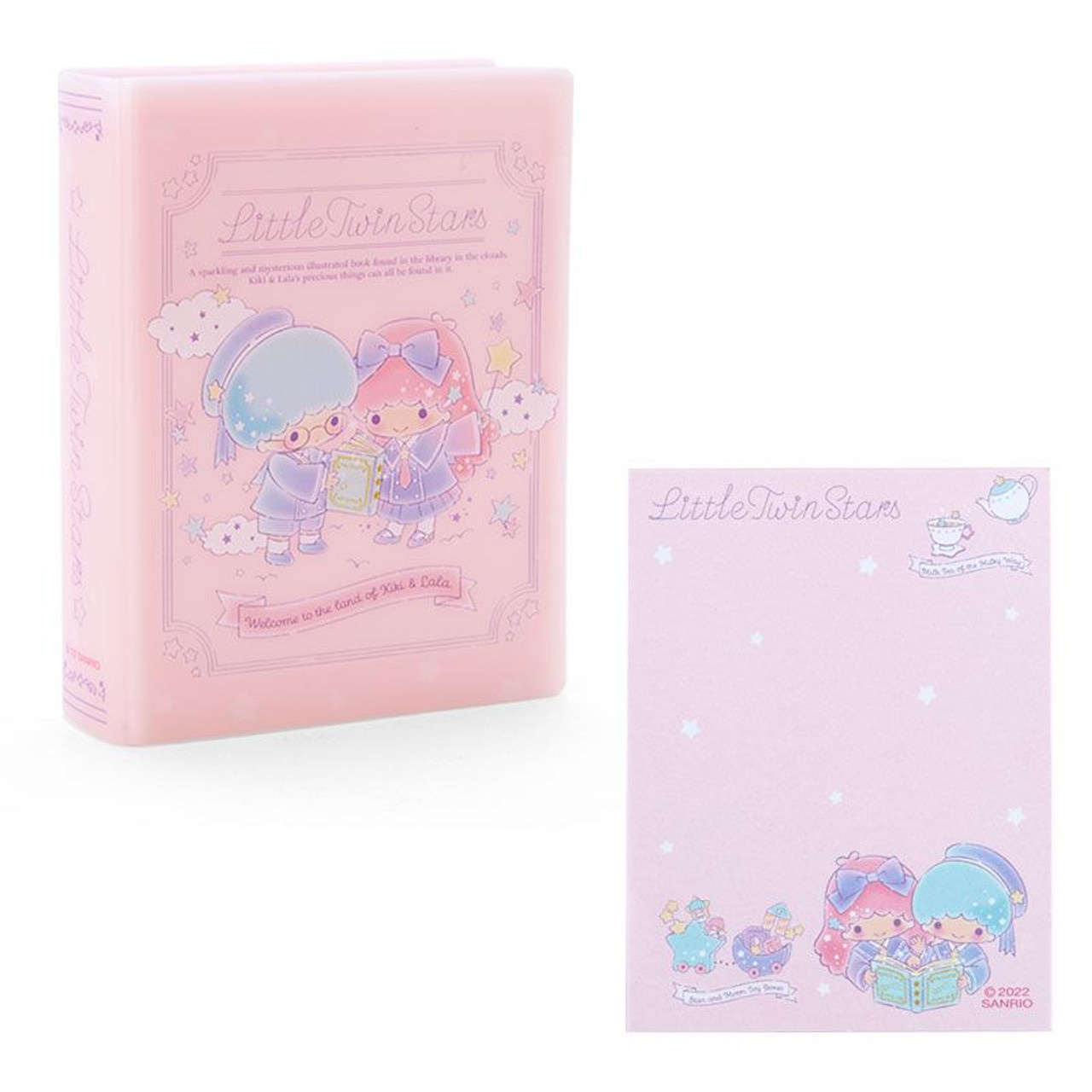 日版Sanrio Little Twin Stars 校園風系列 便條紙連書形盒