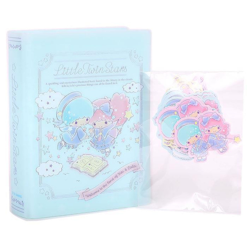 日版Sanrio Little Twin Stars 校園風系列 貼紙連書形盒