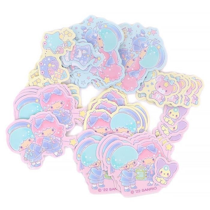 日版Sanrio Little Twin Stars 校園風系列 貼紙連書形盒