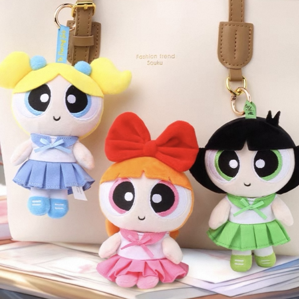 飛天小女警 美少女 吊飾 制服 學生服 絨毛玩具 造型 可愛