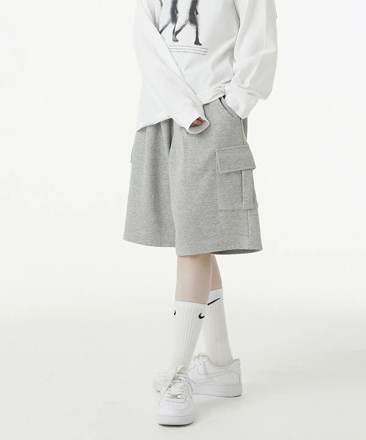 【OWN】URBANAGE 棉短褲 休閒 工裝 棉褲 短褲 不分男女 黑色 灰色 綠色