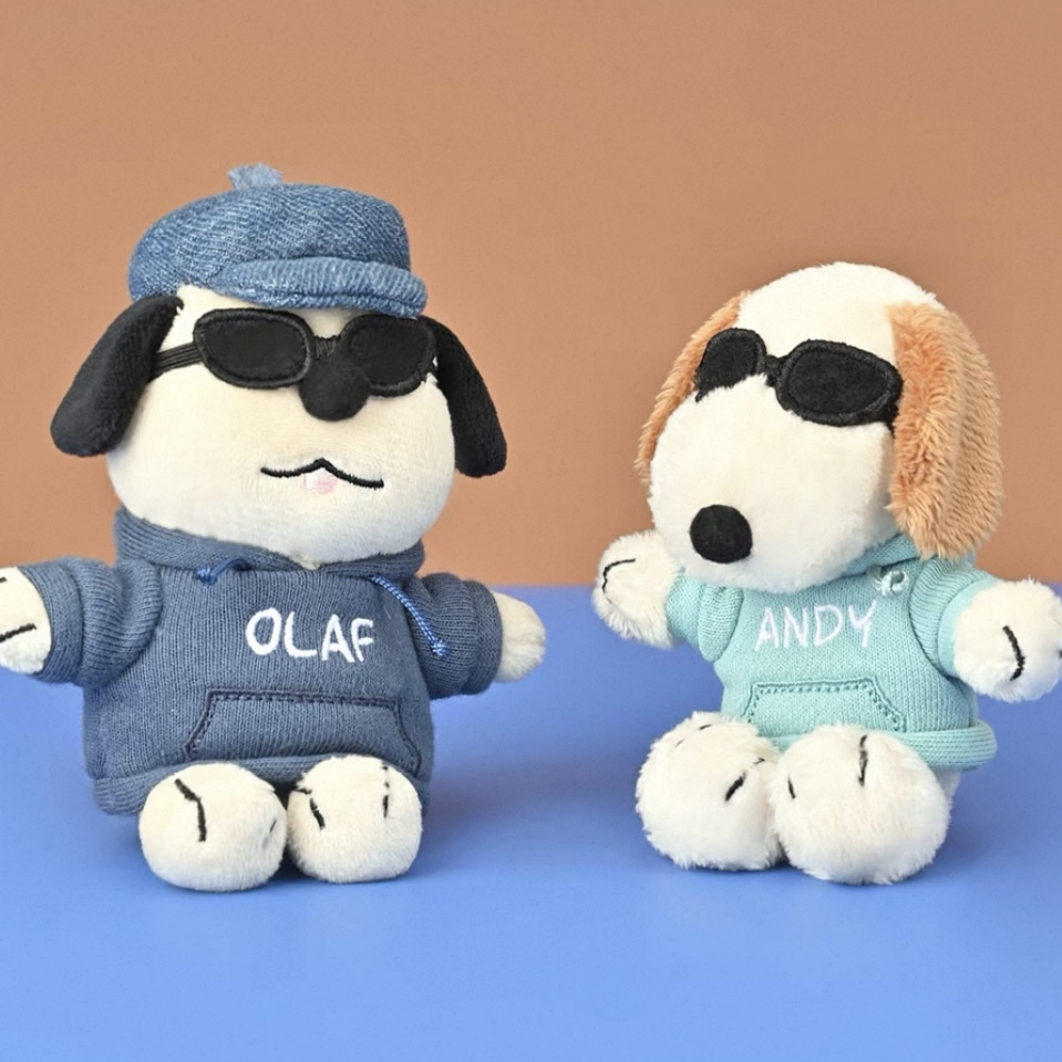 PEANUTS SNOOPY//OLAF//ANDY 山莫 x 史努比 在路上系列 吊飾 絨毛掛件 可愛玩偶