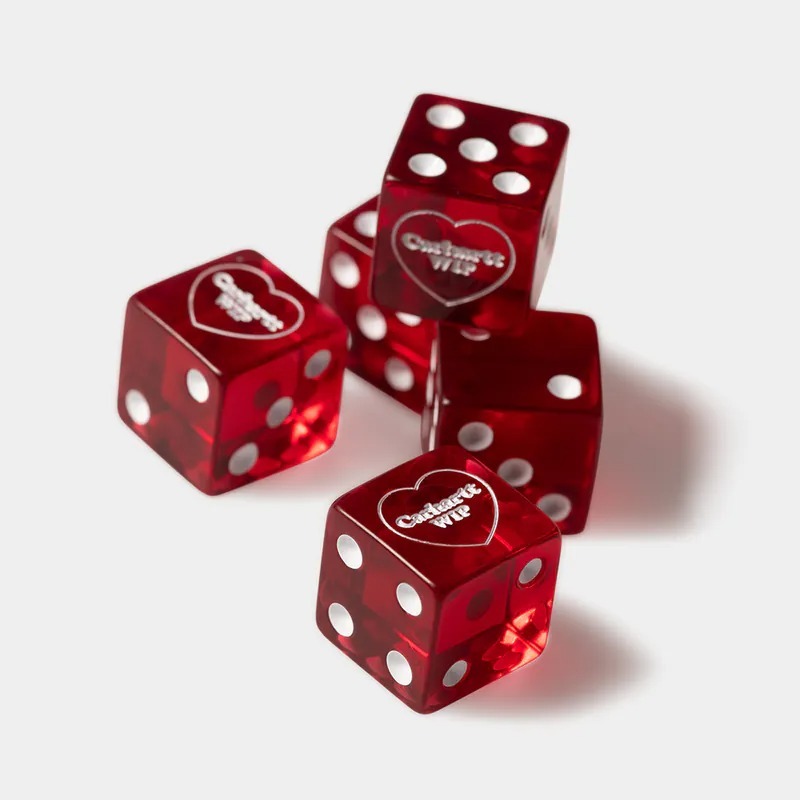2025SS CARHARTT WIP Heart Dice Set 愛心 骰子 桌遊 現貨 I034755