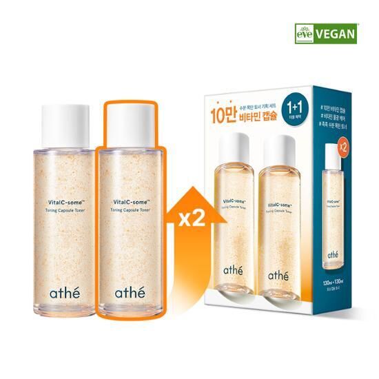 《Olive young連線》athe Vital C-some Toning Capsule Toner_130mL 1+1