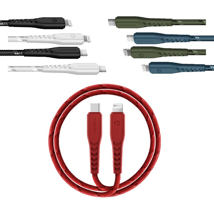 ENERGEA NyloFlex USB-C to Lightning 3A/100W MFI 認證快充傳輸線