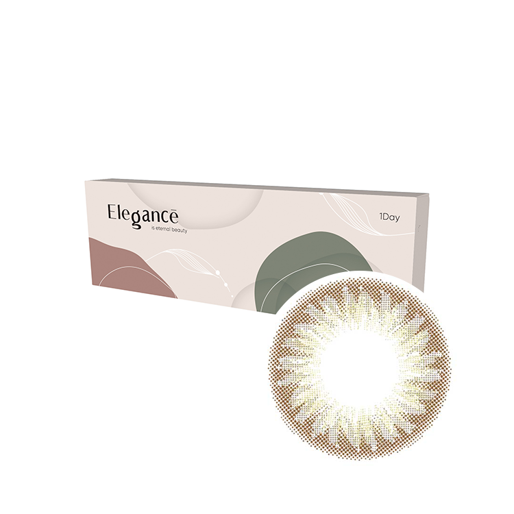 iVISION高視能Elegance彩色日拋(10片裝) 鐵塔棕