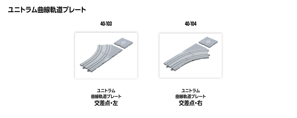Kato 40-103 N規 Unitram 曲線軌道板左交叉口