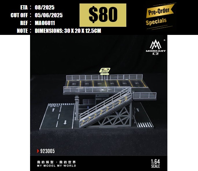 PO-$80 * MOREART * 1:64 DIORAMA - STEEL FRAME PLATFORM (MO923005) [OD01/06]