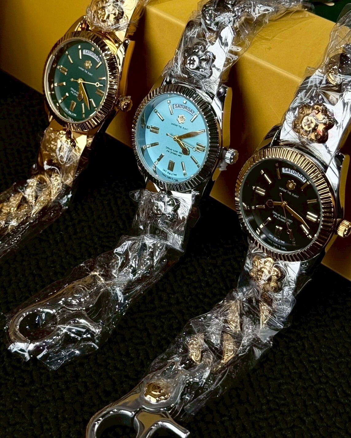 WATER THE PLANT 限定款 金屬小花鏈條手錶 QT Watch 小花鞋品牌 WTP