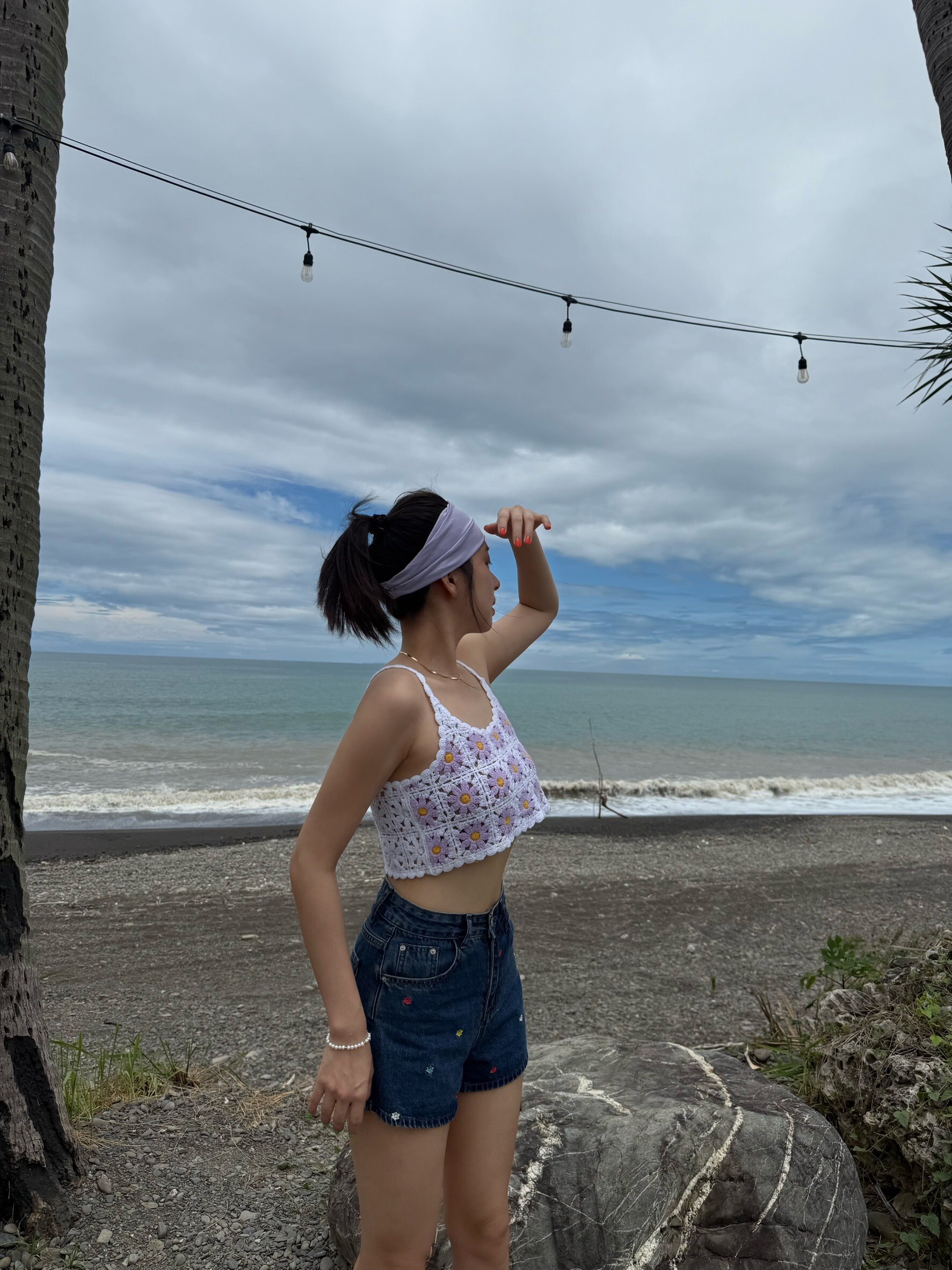 手工針織度假小背心