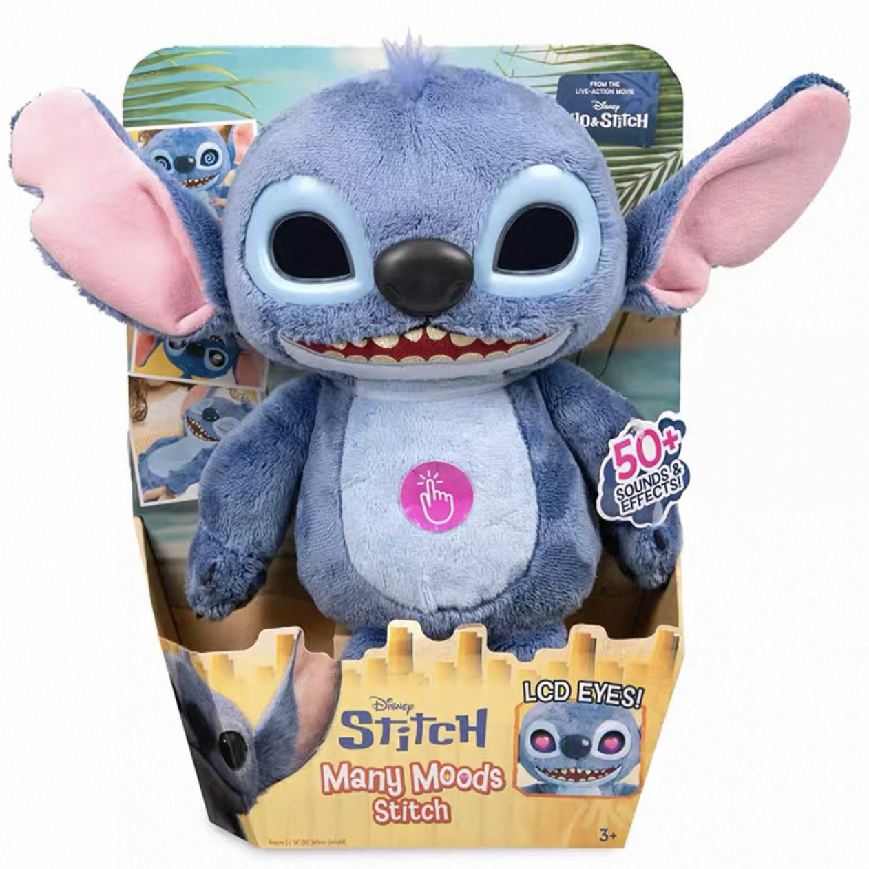 美國迪士尼 Disney 史迪奇娃娃 Stitch 聲光智能互動毛絨公仔 會說話 36cm