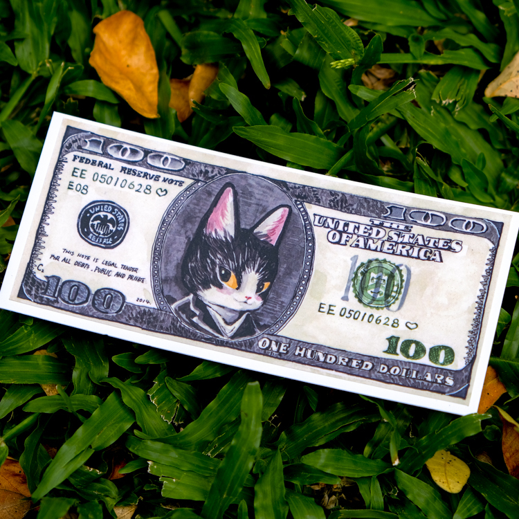 一氏夫婦 Escouple｜防水貼紙｜美金｜賓士貓