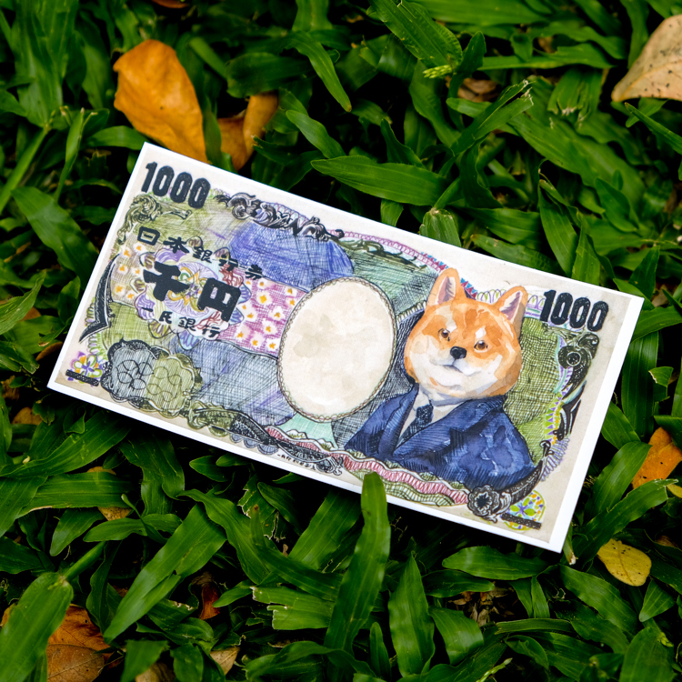 一氏夫婦 Escouple｜防水貼紙｜日幣｜柴犬