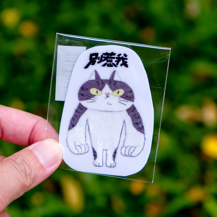 鳥控 bird cone｜感壓轉印貼｜別惹我