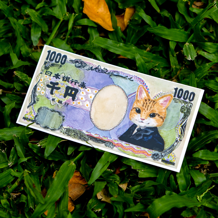 一氏夫婦 Escouple｜防水貼紙｜日幣｜橘貓