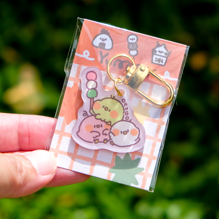 狗狗的小跳步，繪蹦砰！｜吃貨好朋友｜壓克力吊飾｜E款