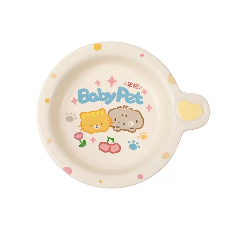 年糕 猫狗可爱陶瓷碗