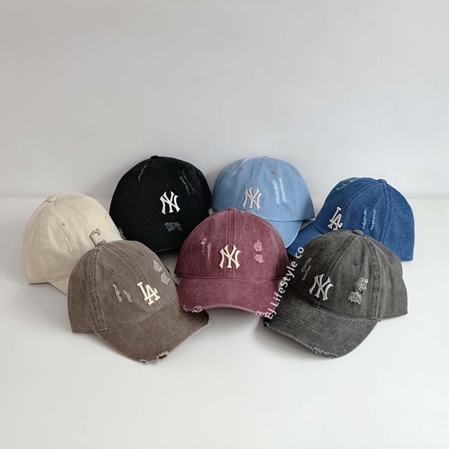 🇰🇷 MLB 水洗老帽 棒球帽 復古 刷破 刷舊 KARINA代言同款 劉知珉 / 現貨