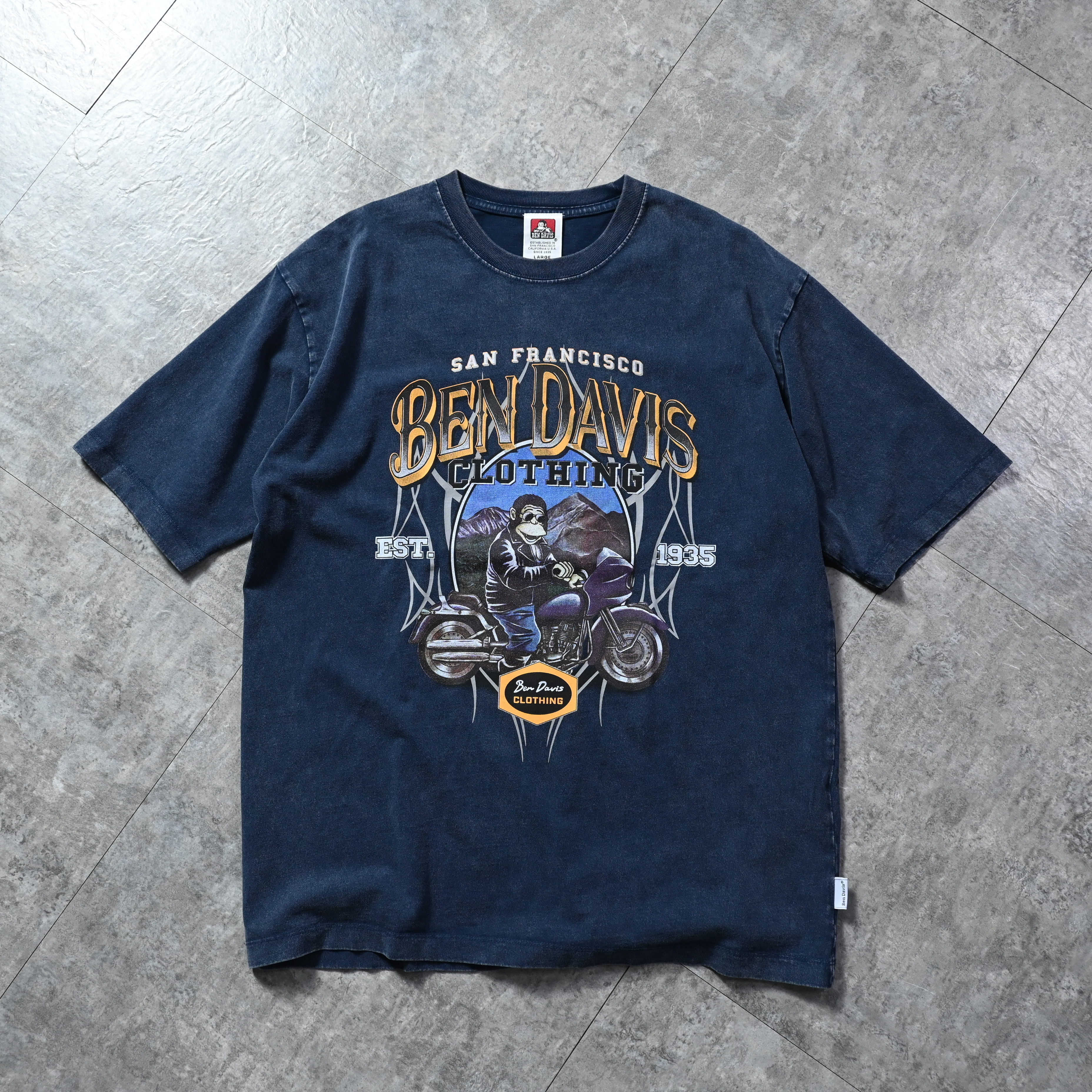 Ben Davis JP Motorcycle Shop Vintage Tee