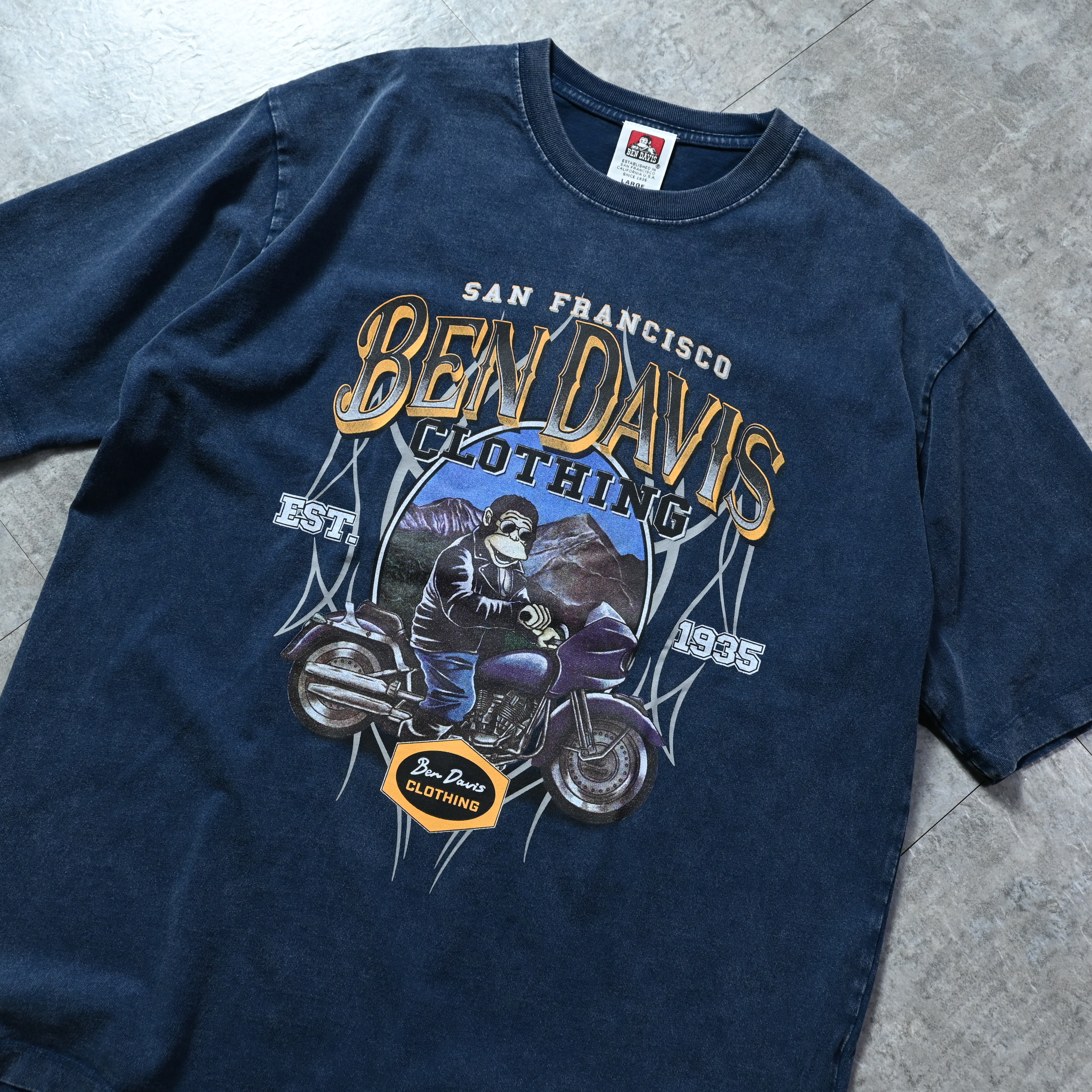 Ben Davis JP Motorcycle Shop Vintage Tee