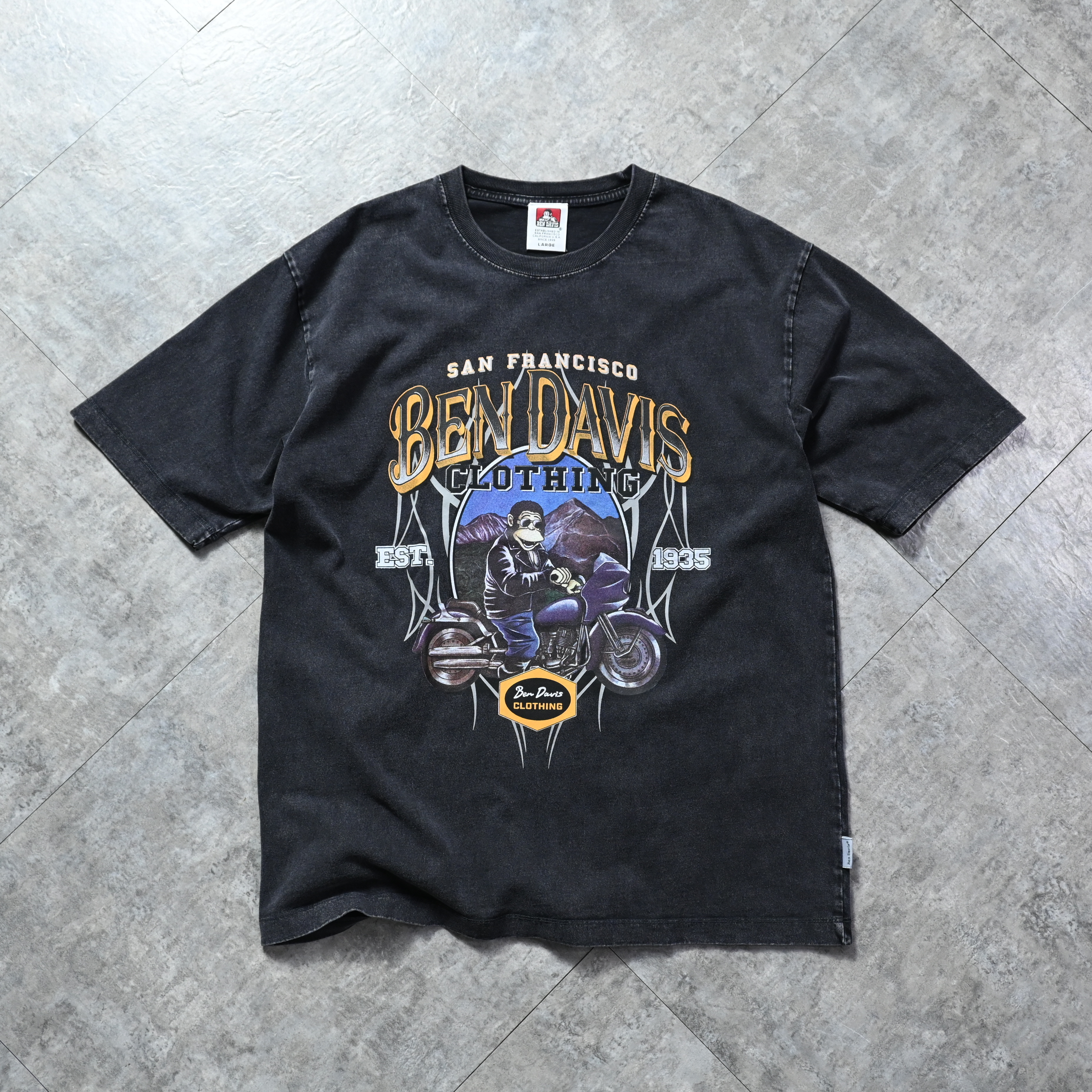 Ben Davis JP Motorcycle Shop Vintage Tee