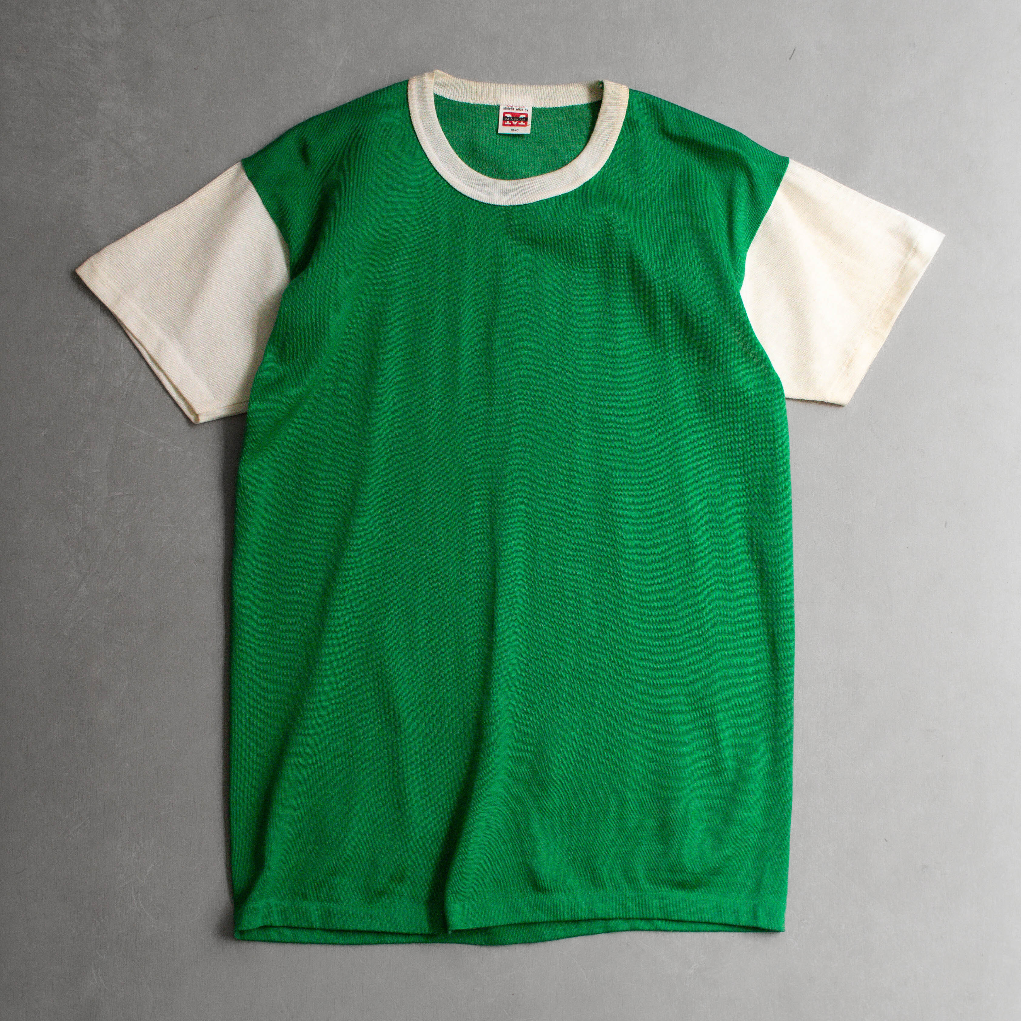 60S MASON RAYON ATHLETIC TEE 美國製 綠色 嫘縈 運動 短袖 T恤
