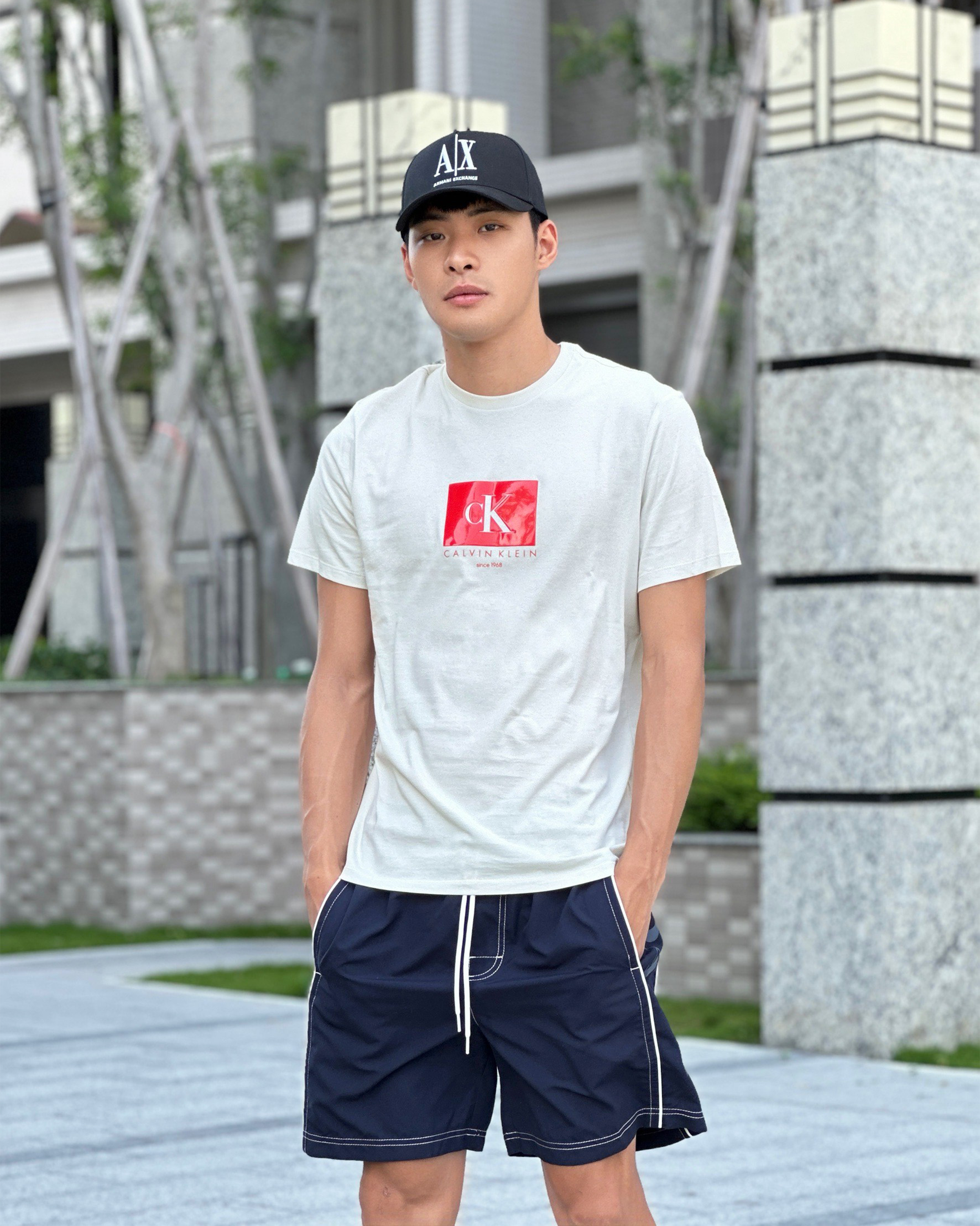 Calvin Klein CK 立體膠印方塊字母 短袖上衣 短袖 短T