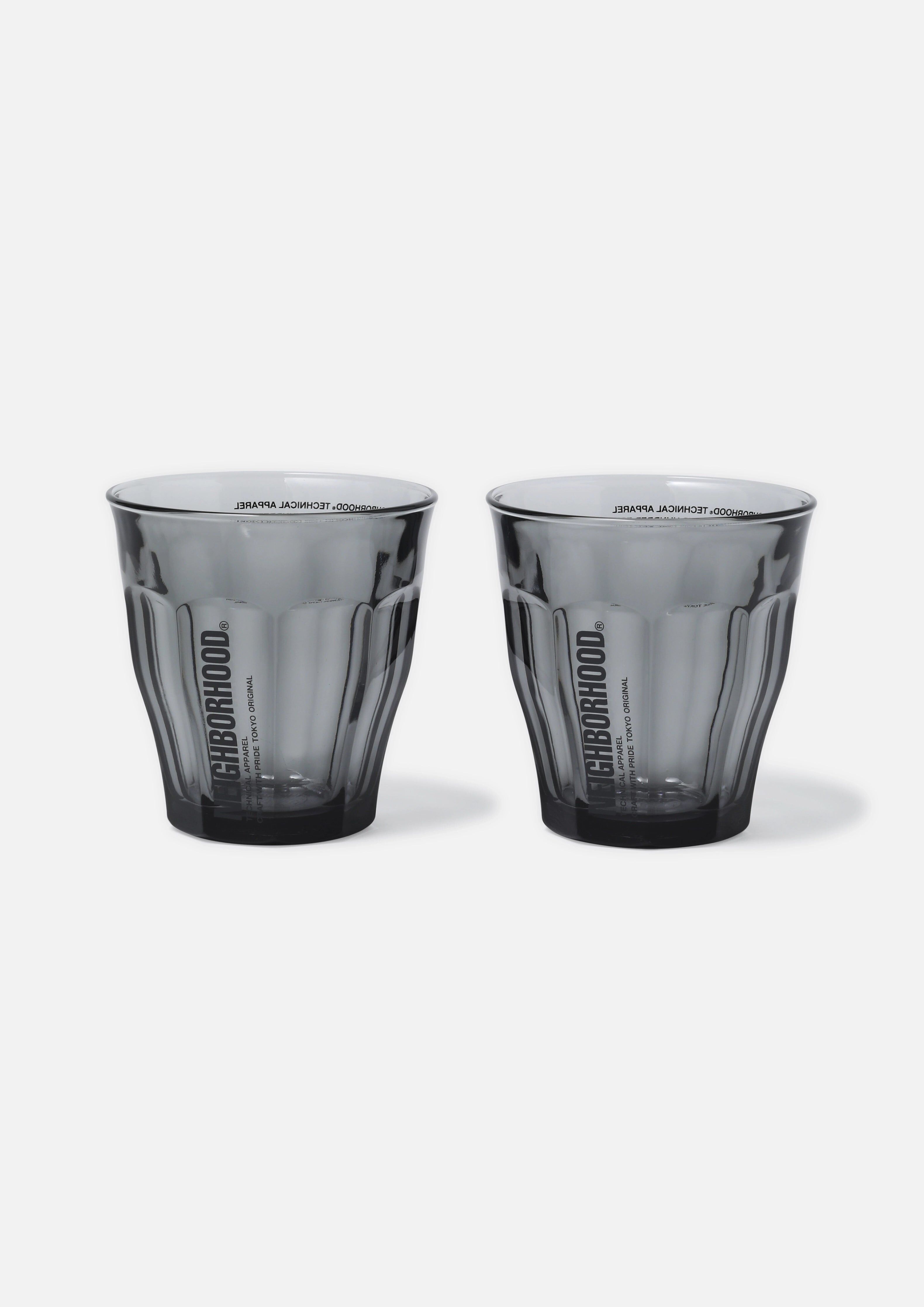 2025SS NEIGHBORHOOD NBHD LOGO DURALEX GLASS SET 玻璃杯 兩個一組 杯子 咖啡杯 酒杯 現貨 251OTNH-AC02