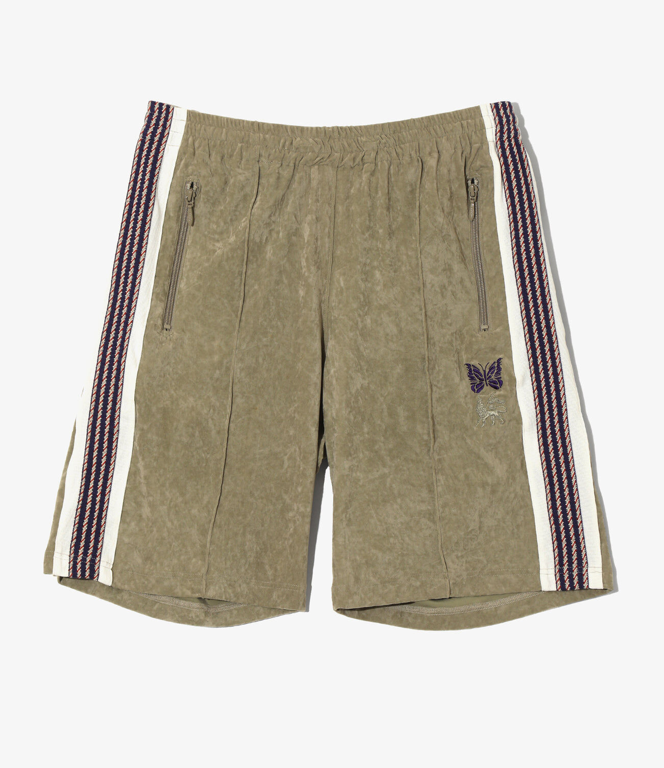 『代購商品』2025SS NEEDLES x Sasquatchfabrix.  Track Short- Poly Velour 短褲