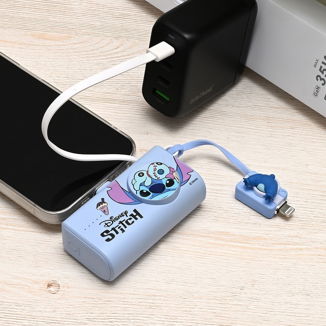 infoThink 魯斯佛 / 米奇 / 史迪奇 / 小熊維尼系列多功能膠囊快充行動電源