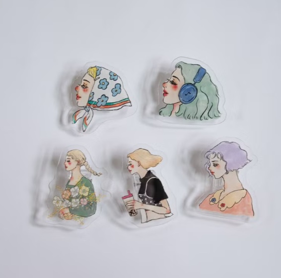 甜蜜生活．我們快樂地向前走系列 壓克力夾子 共五款