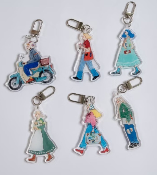 甜蜜生活．我們快樂地向前走系列 壓克力吊飾 共六款