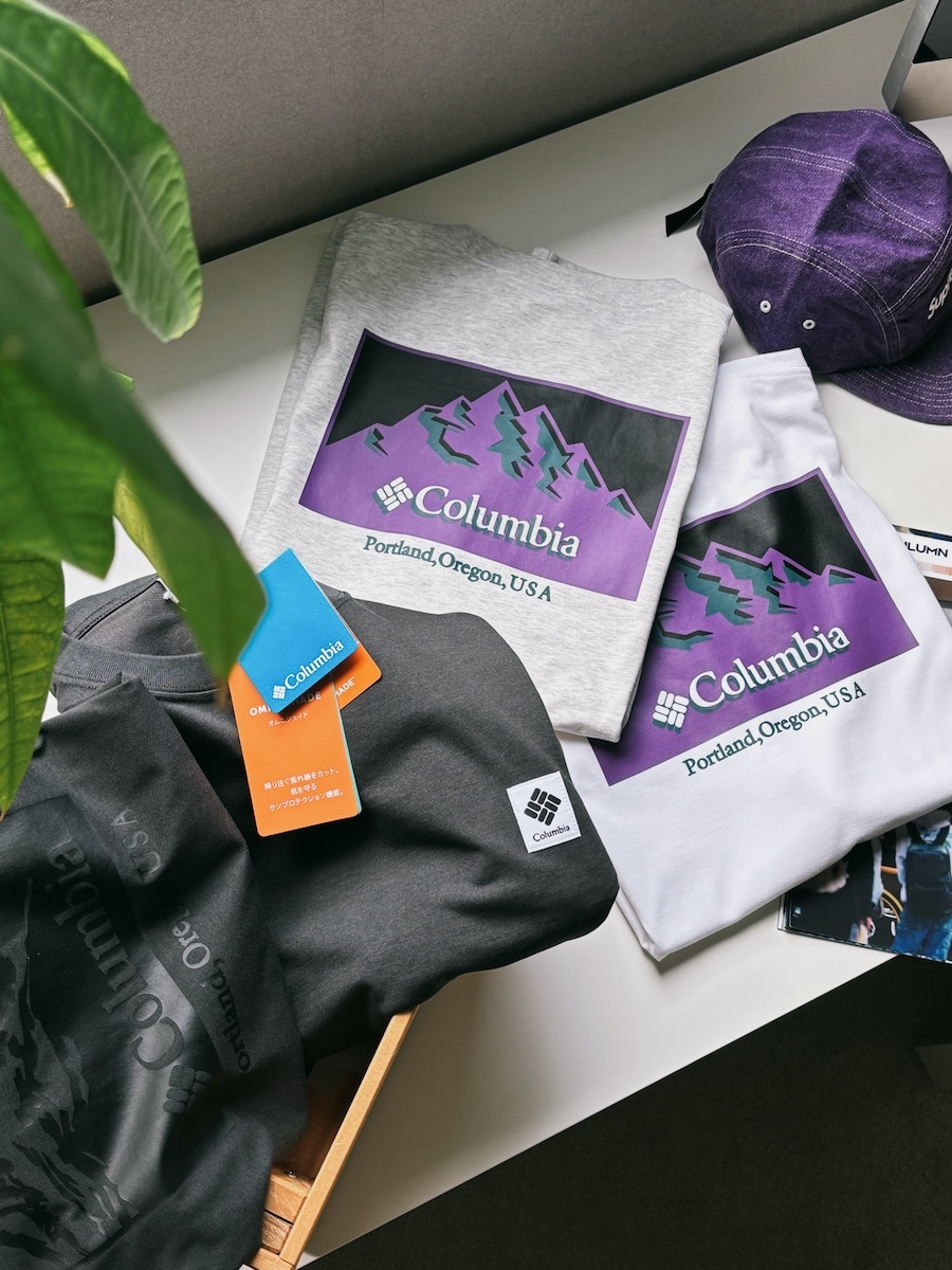 |日本限定| 🇯🇵Columbia 人氣別注款 山景Logo 短TEE 經典/撞色款