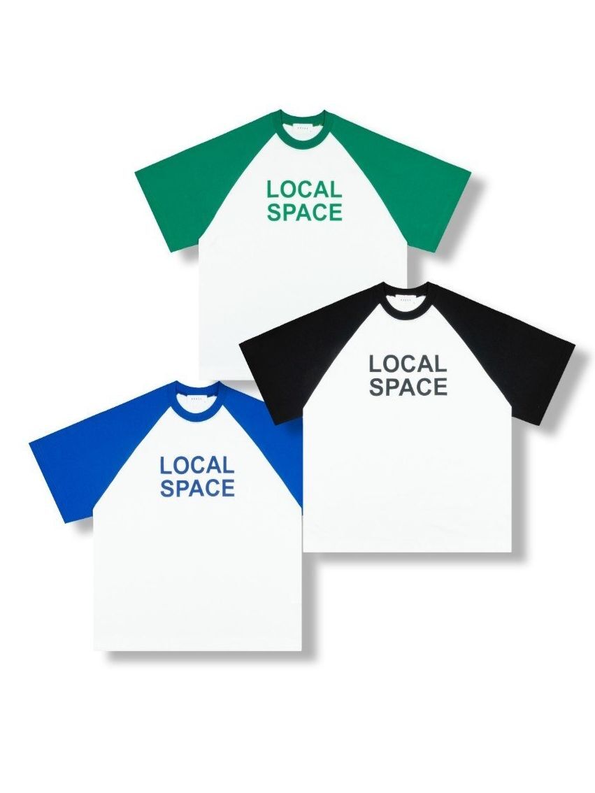 牛角袖英文字短袖Tee 40324-029T