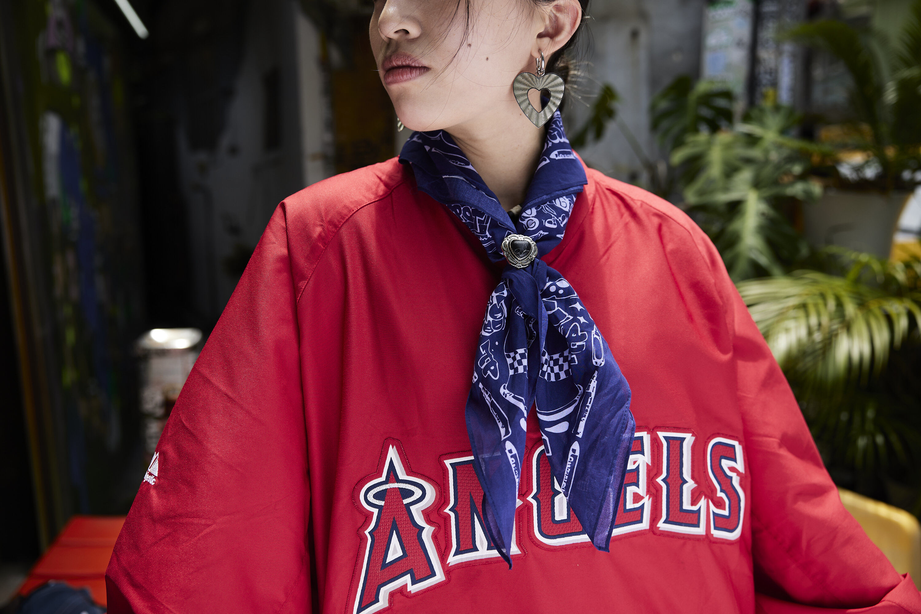 Mess-age "Getting up" Paisley bandana - Navy