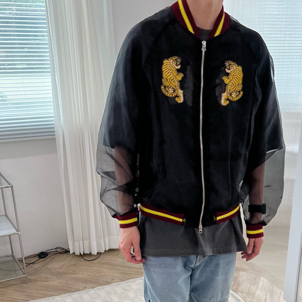 老虎圖案拉鍊外套 EDEN-012JK