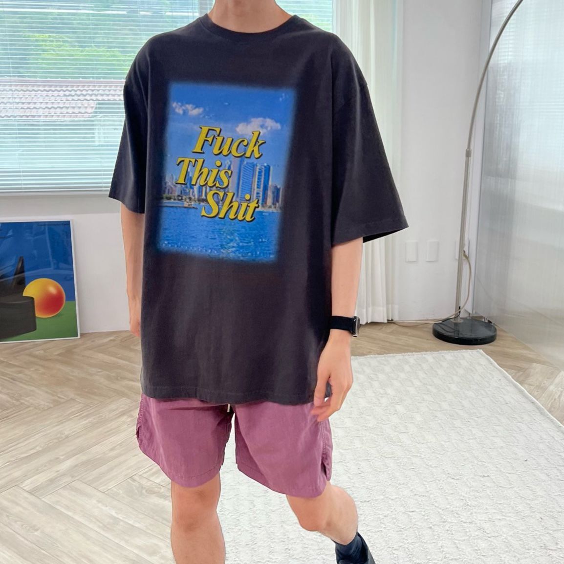 英文字圖案短袖Tee EDEN-014T