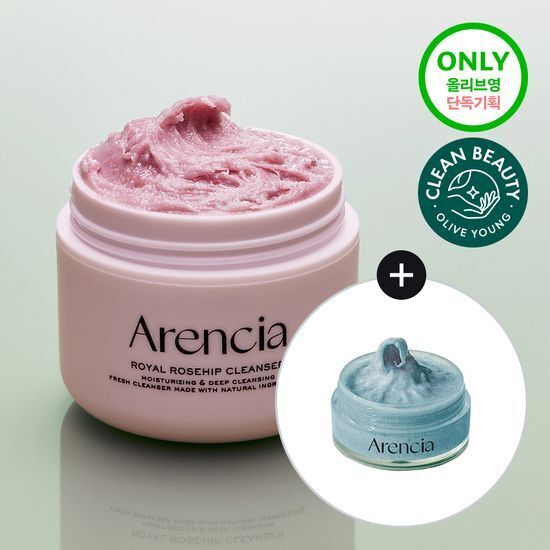 [01/09 - 30/09] Arencia Royal Rosehip Cleanser 120g [Olive Young with Blue Cleanser 15g Planning Set]