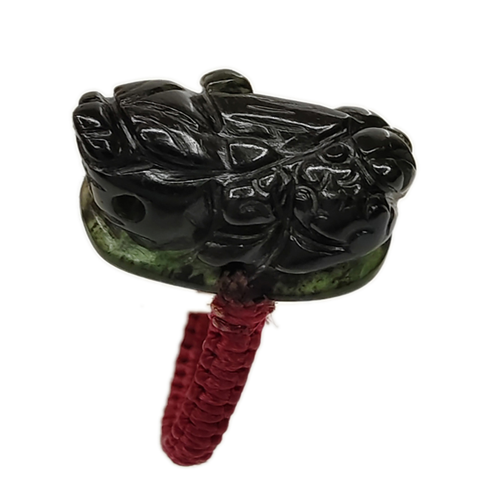 旺財貔貅{墨玉}戒指【十方】132923