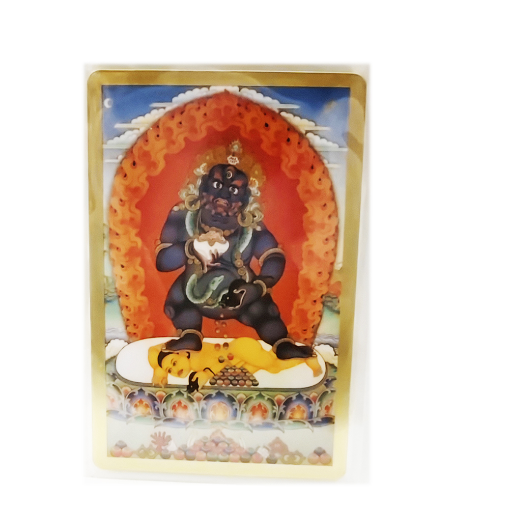 黑財神  彩繪{銅片}小卡【十方】110599