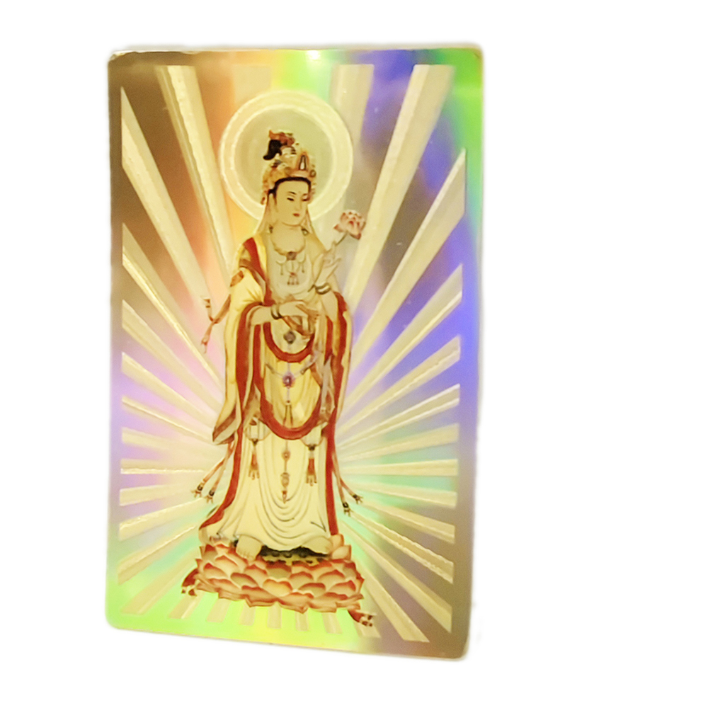 大勢至菩薩{雷射金}小佛卡【十方】117740