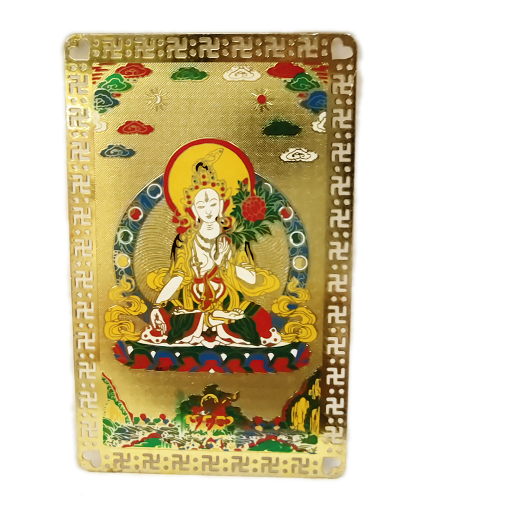 白度母雷射{銅片}小卡【十方】123608