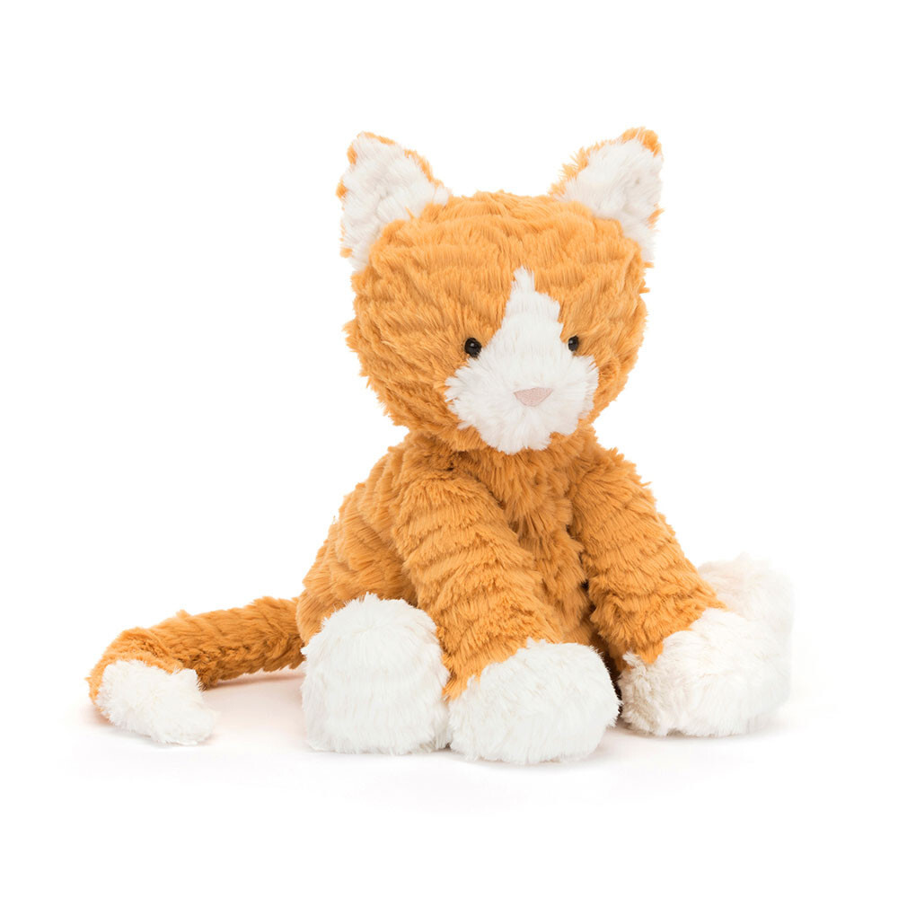 JELLYCAT 波浪毛黃貓 Fuddlewuddle Ginger Cat