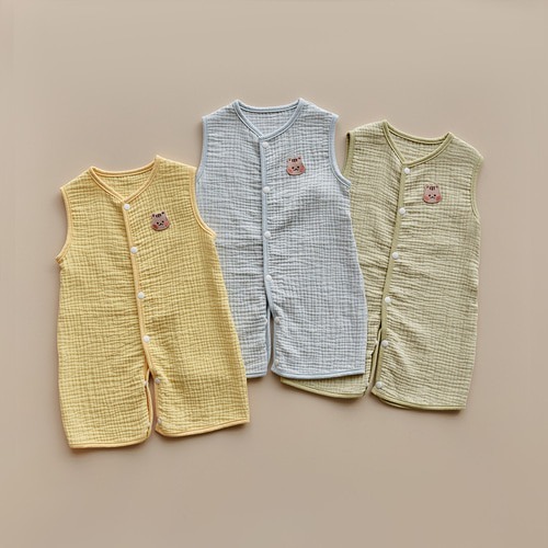 DTD七彩棉花糖系列-3重棉紗自由伸展連體睡袋