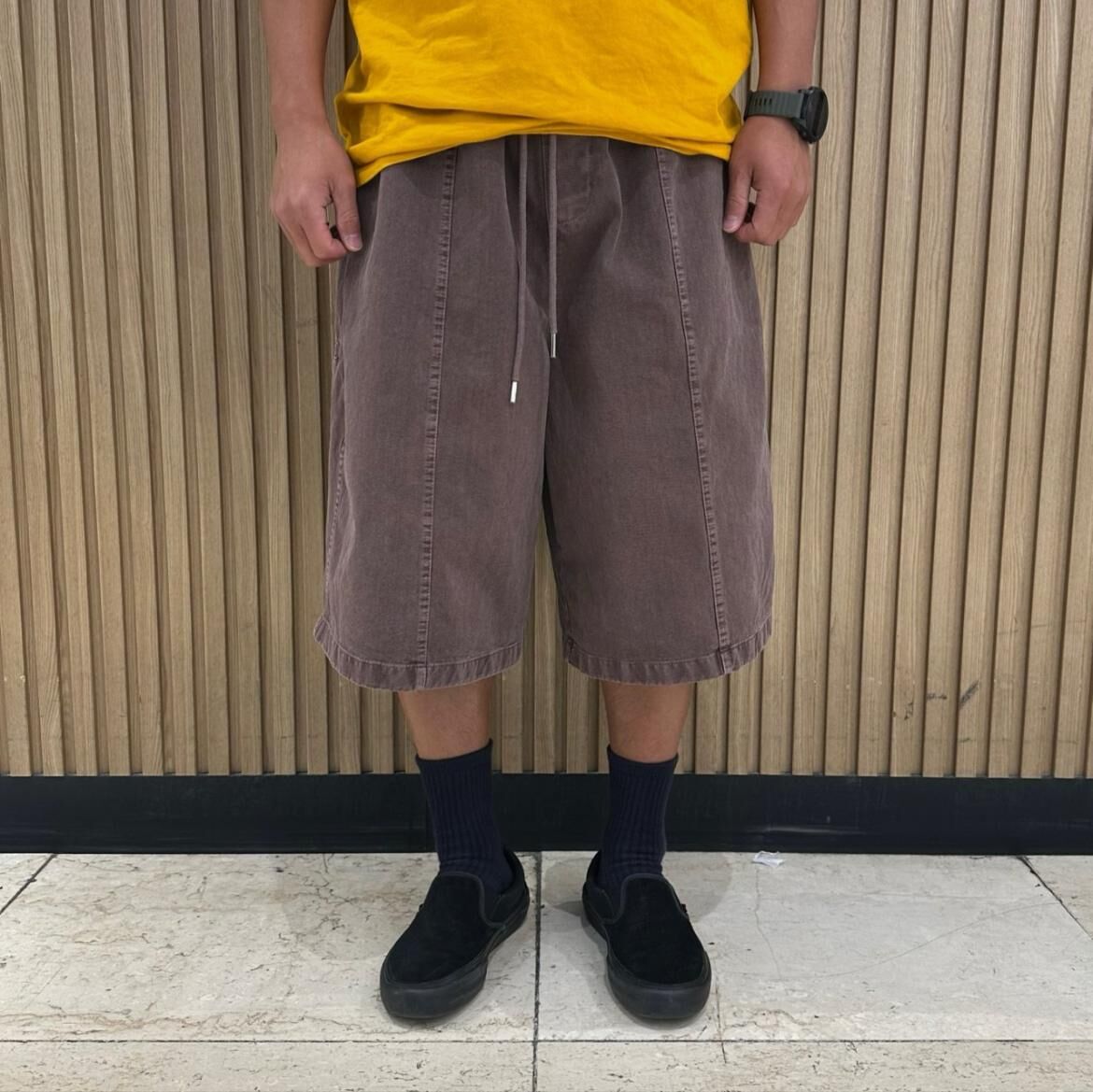 洗水淨色短褲 P3095