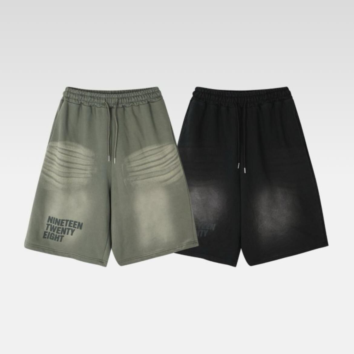 仿洗泣英文字短褲 P3096