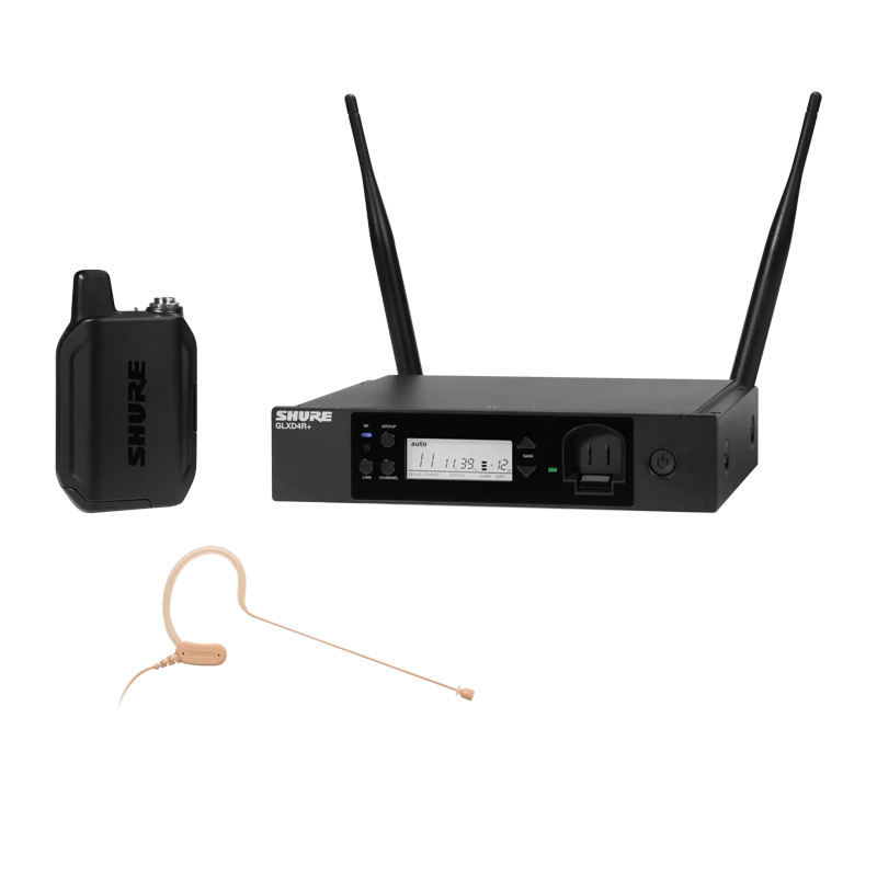 SHURE GLX-D14R+/MX153 耳掛式無線麥克風系統 機櫃型