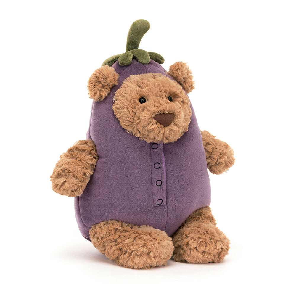 JELLYCAT 茄子巴賽羅熊 Bartholomew Bear Aubergine