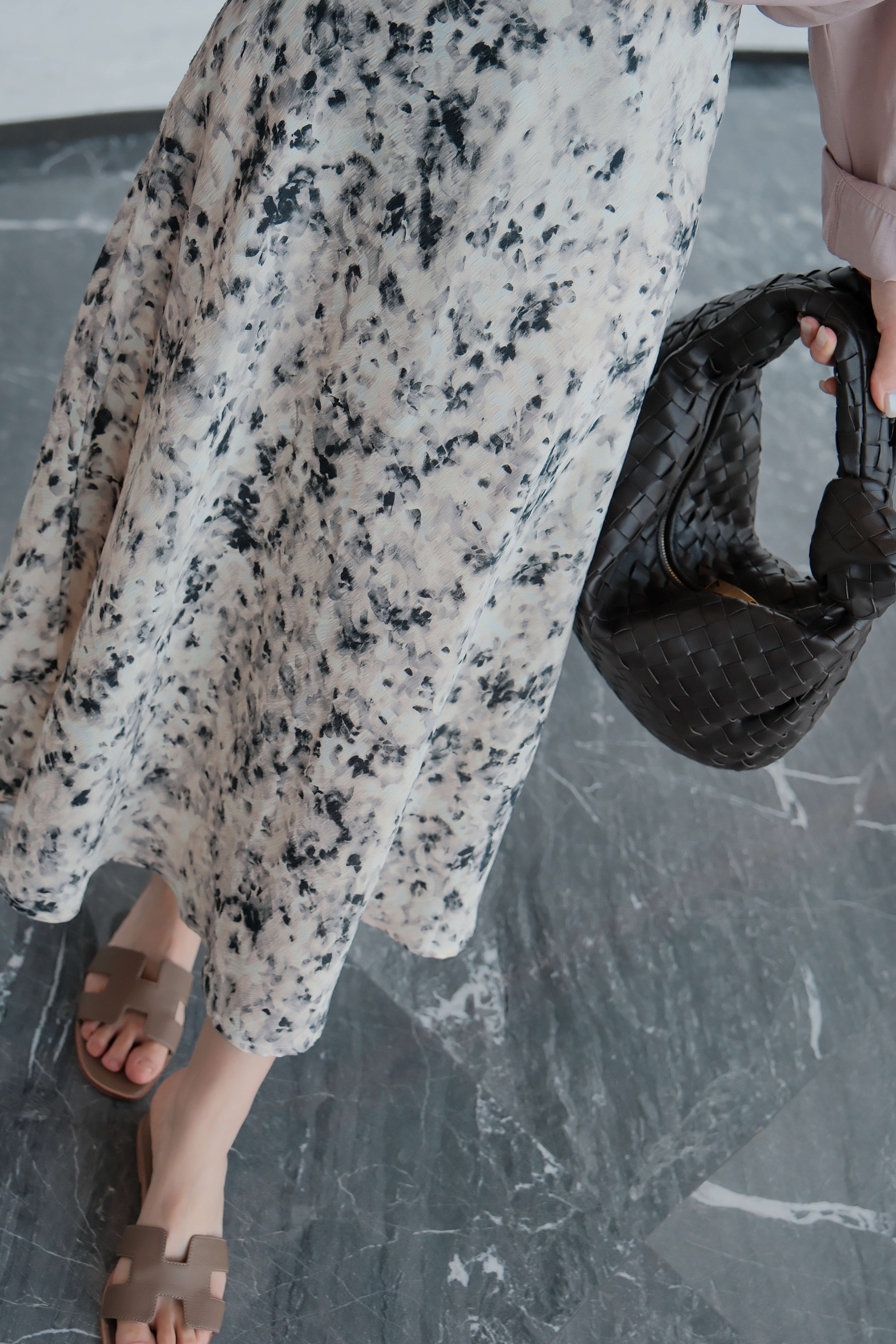 Graphic Printed Silk-Blend Midi Skirt_SK254L07