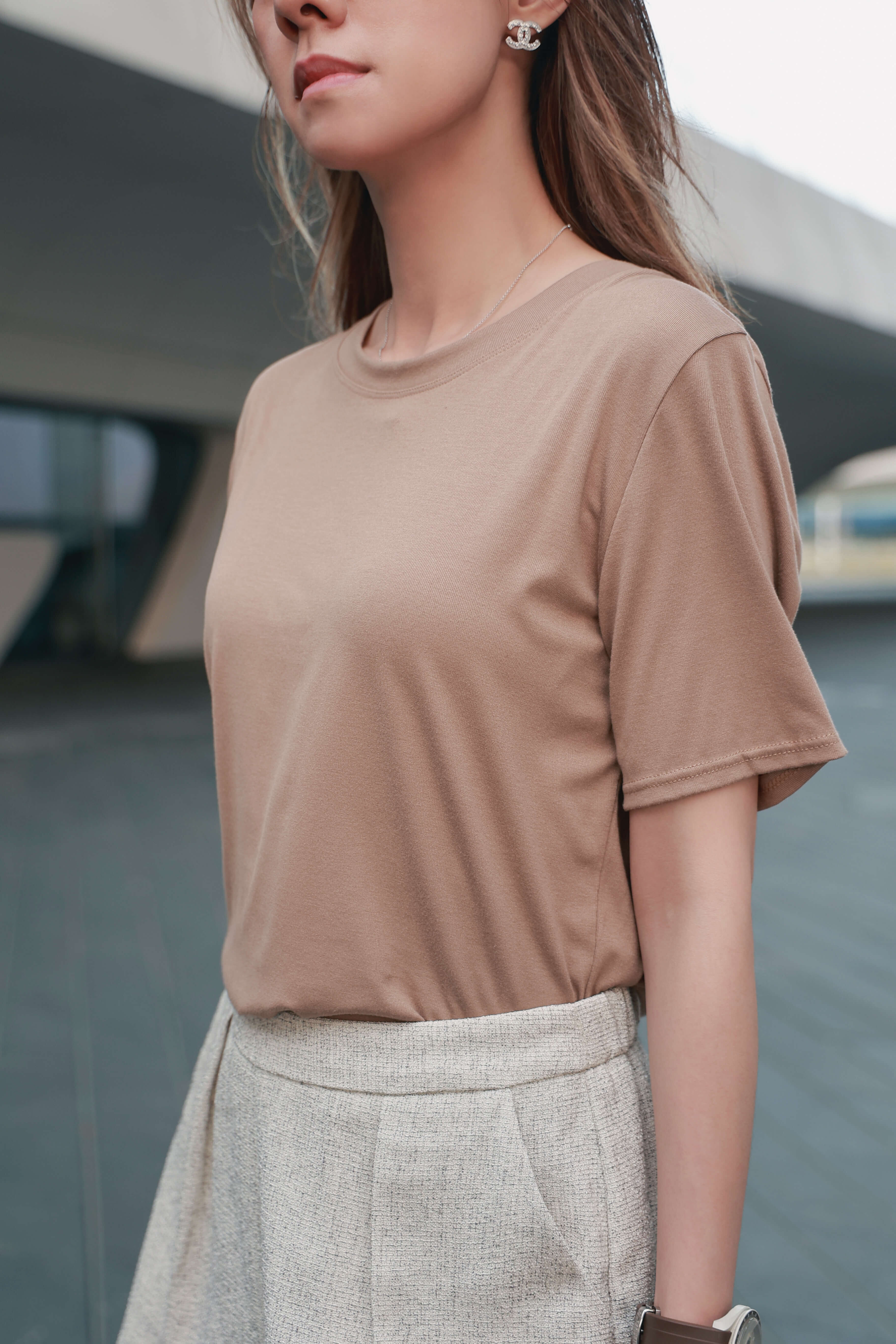 Basic Viscose Jersey Tee_TP254L08